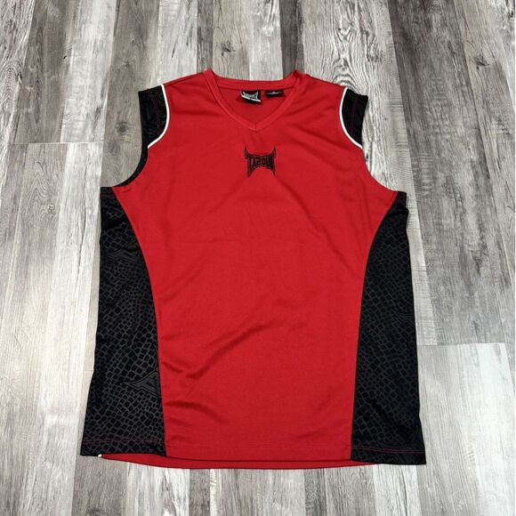Size XL - Tapout Men's Activewear Jersey BLK/Red - Picture 1 of 3